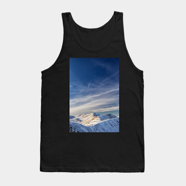 Corn Du, Pen y Fan and Cribyn in Winter Tank Top by dasantillo